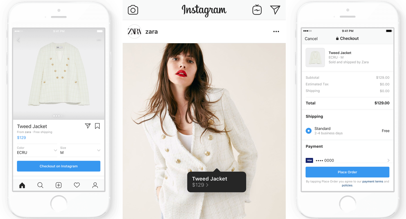 Instagram launches checkout feature through the app